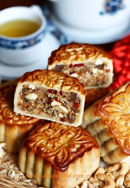 grilled moon cake banh trung thu nuong