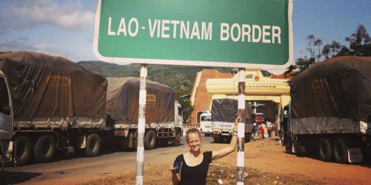 Road Laos to Vietnam