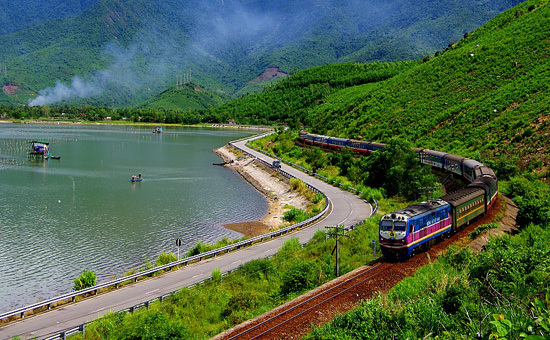 Train trip in Vietnam