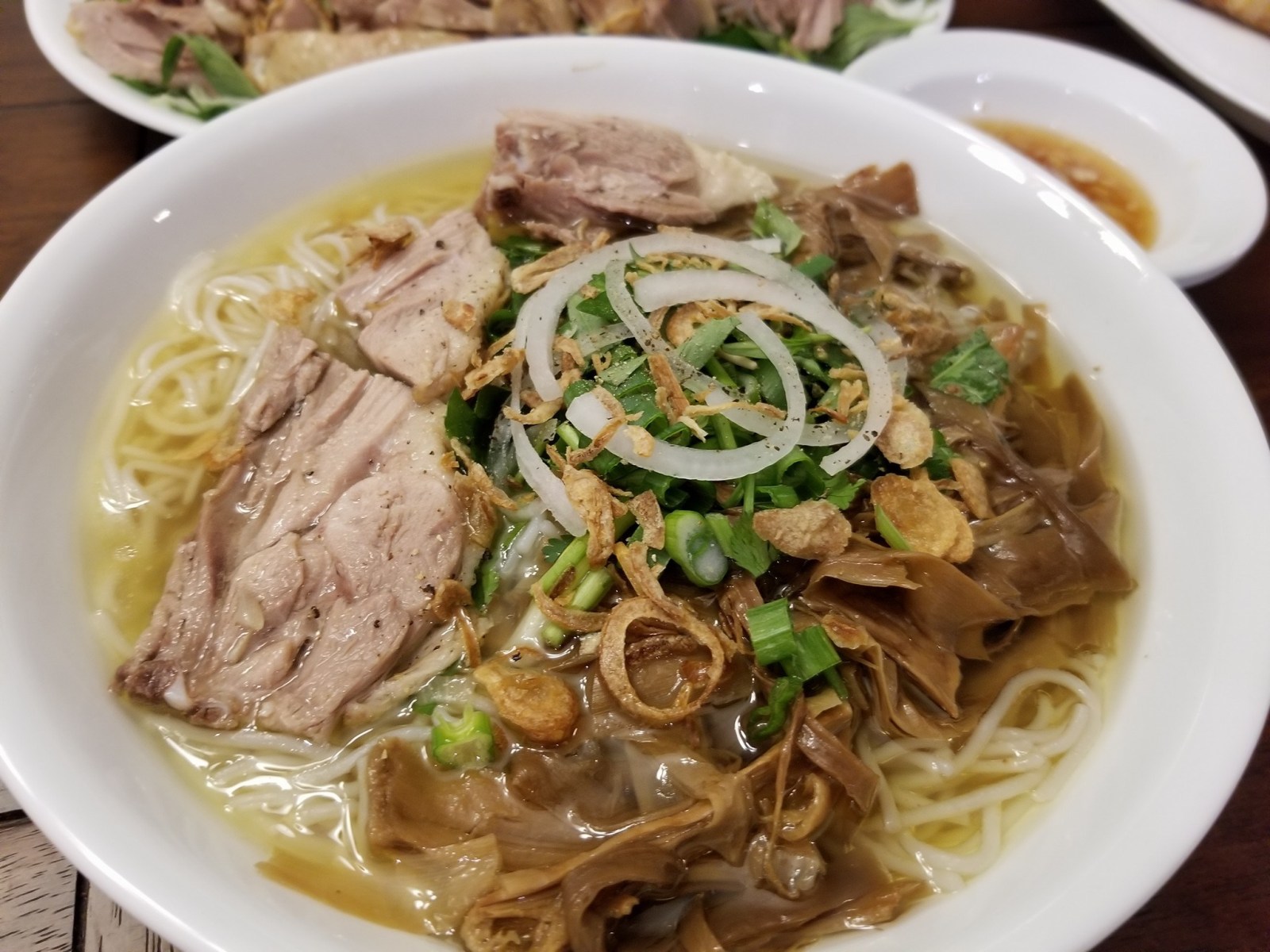 Duck Noodle Soup with Le Bamboo Shoot