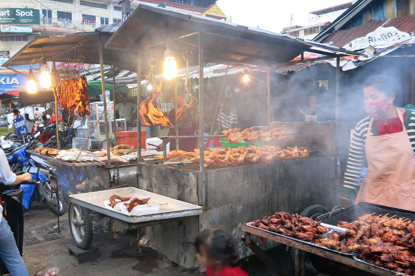 Grilled Squids with Chili Powder Street Food