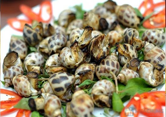 Grilled Sweet Snails Dish