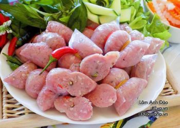 Inside Vietnamese Fermented Pork Roll (Nem Chua)