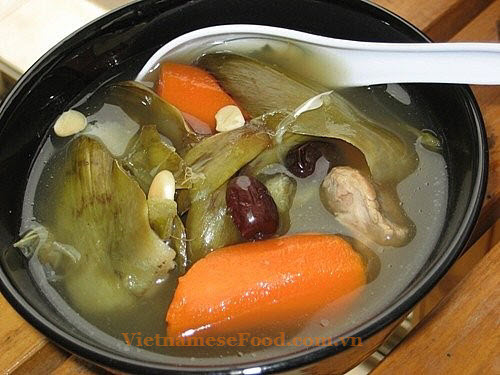 ezvietnamesecuisine.com/artichoke-flower-with-pork-bone-and-chinese-apple-soup