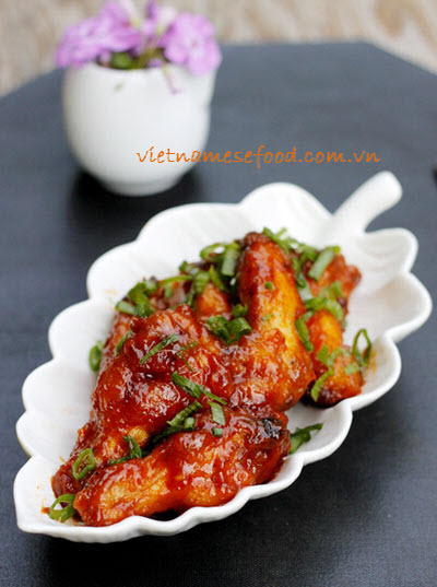 Chicken Wings with Tomato Sauce Recipe (Cánh Gà Sốt Tương Cà)