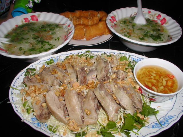 duck-porridge-and-salad-recipe-chao-goi-vit