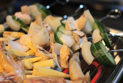 Grilled Chicken Wings with Vegetables Recipe (Cánh Gà Và Rau Củ Nướng)