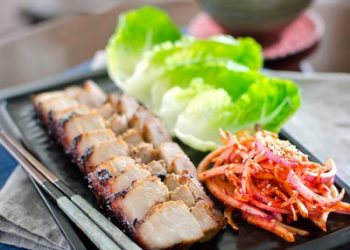 Grilled Pork Belly in Korean Style Recipe (Ba Chỉ Nướng Kiểu Hàn)