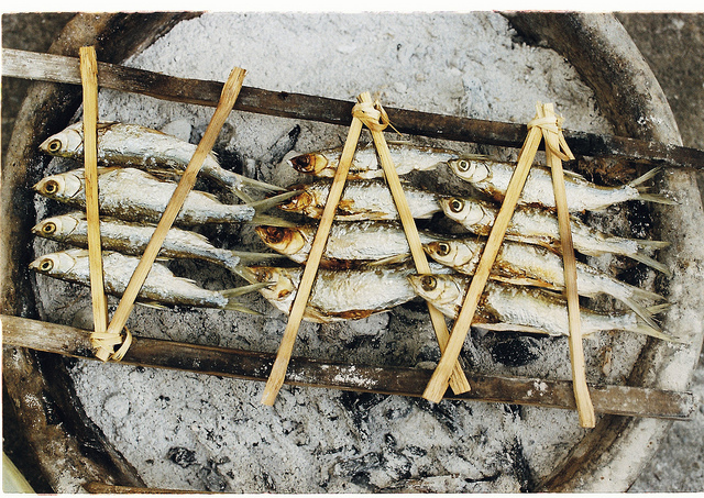 Grilled Sharpbelly in Phú Yên (Cá mương nướng Phú Yên)