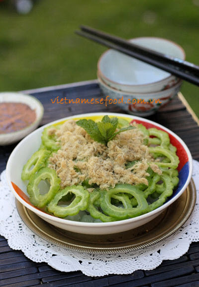 Mixture Bitter Melon with Shredded Pork Recipe (Khổ Qua với Chà Bông ...