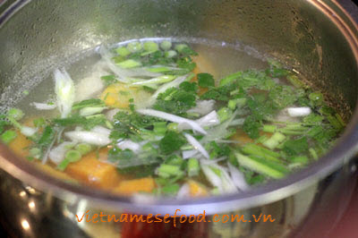 Pork Chop Soup with Pumpkin Recipe (Canh Sườn Non Bí Đỏ)