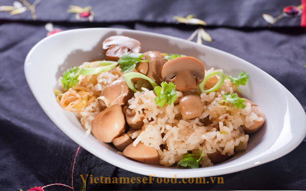 Mushroom Sticky Rice Recipe X i N  m  EZ Vietnamese Cuisine
