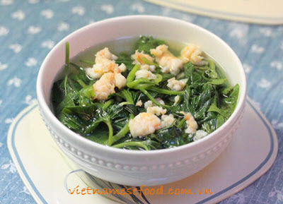 Sweet Potato Leaves Soup Recipe (Canh Rau Khoai Lang)