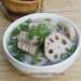 Mushrooms with Grinded Pork and Tomato Soup (Canh Nấm với Thịt Heo)